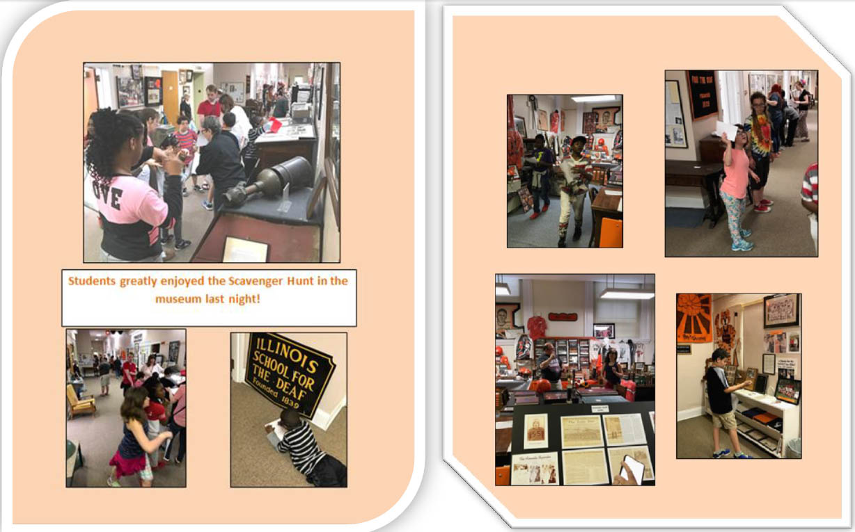 ISD students Enjoyed the scavenger hunt in the museum.